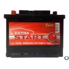 Аккумулятор Extra Start 55 а/ч 6СТ 55 L