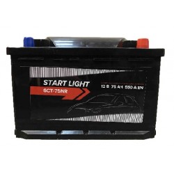 Аккумулятор автомобильный START LIGHT 6СТ 75 R