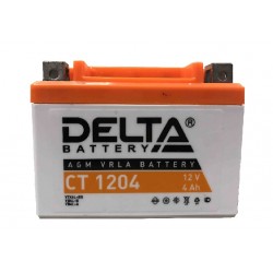 Аккумулятор мото Delta CT 1204 YB4L-B, YT4L-BS, YTX4L-BS AGM