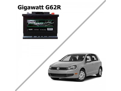 Лучший аккумулятор на Volkswagen Golf 6 — Gigawatt G62R