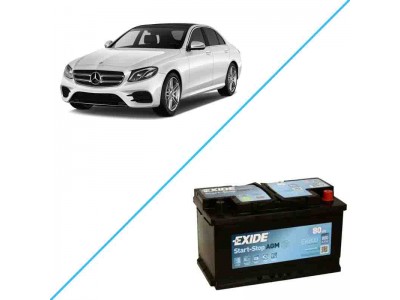 Лучший аккумулятор на Mercedes-Benz E-Класс V (W213, S213, C238) – Exide EK800 AGM