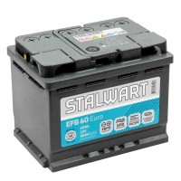 Аккумулятор автомобильный STALWART EFB 60L