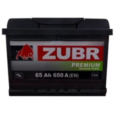 Автомобильный аккумулятор ZUBR PREMIUM 65.0